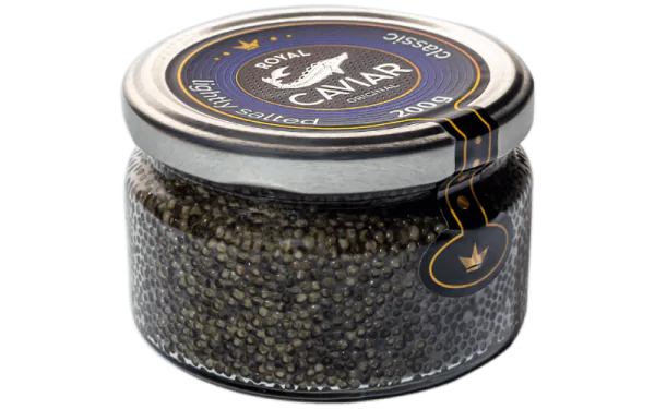 Чорна ікра стерляді 200 г Royal Caviar Classic