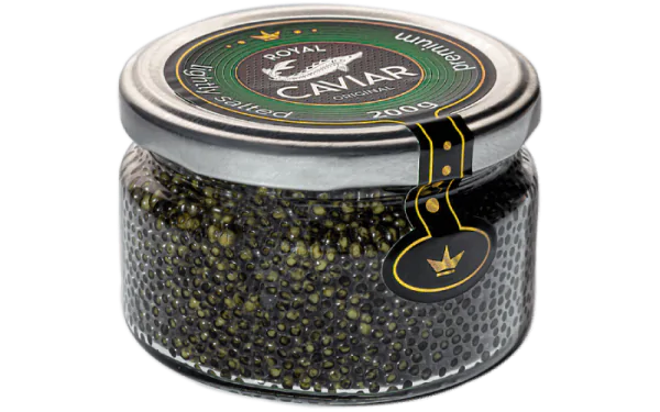 Чорна ікра осетра 200 г Royal Caviar Premium
