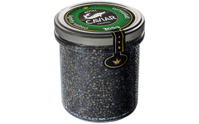 Чорна ікра осетра 300 г Royal Caviar Premium