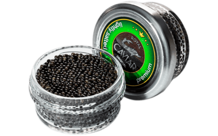 Чорна ікра осетра 50 г Royal Caviar Premium