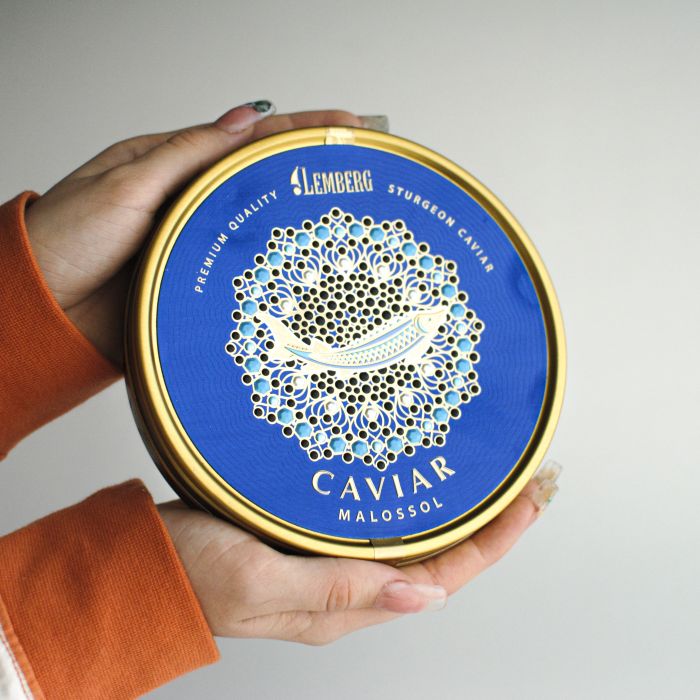 Черная икра Белуги Lemberg Kaviar Premium Malossol 500 г