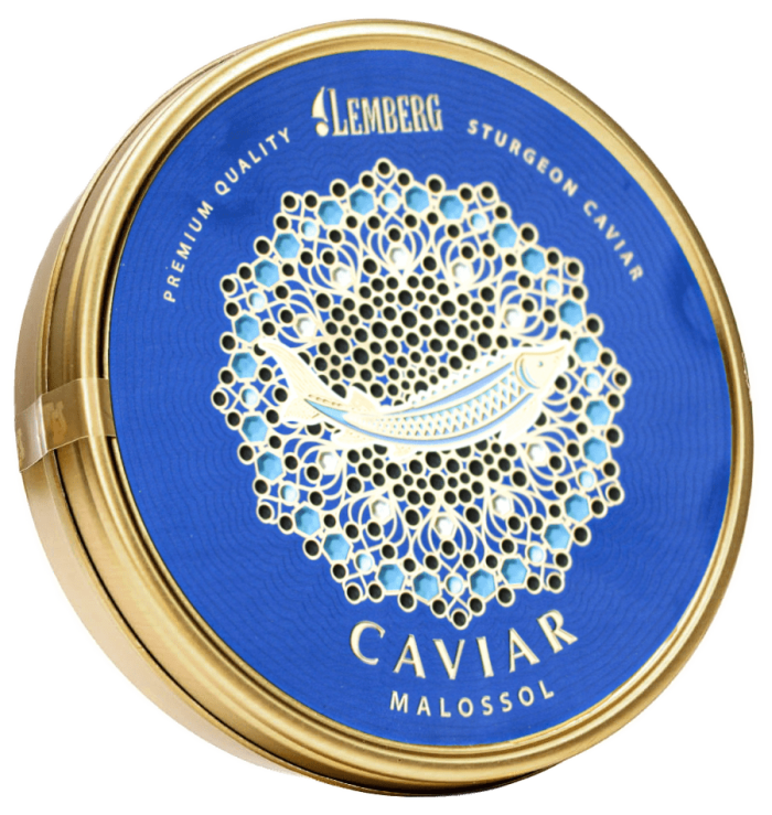 Чорна ікра Білуги Lemberg Kaviar Premium Malossol 500 г