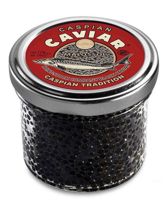 Ікра каспійського осетра 113 г (вибійна) Caspian Tradition Caviar