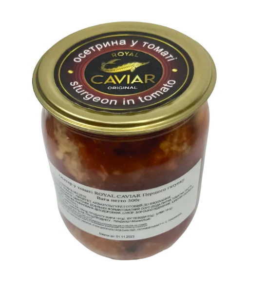 Осетр у томаті 500 мл Royal Caviar